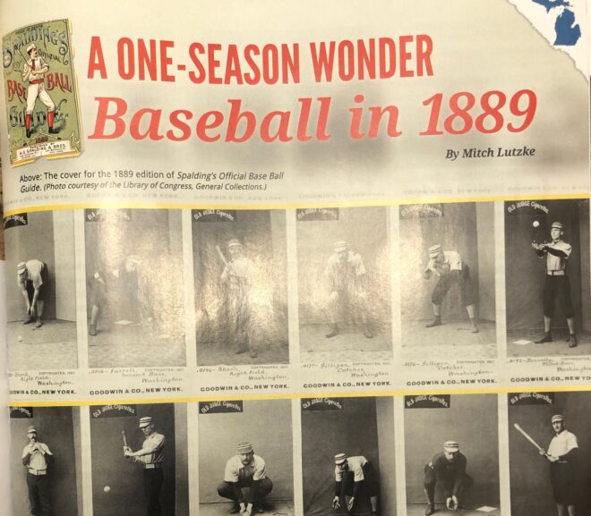 From Michigan History Magazine: A One Season Wonder: Baseball in 1889